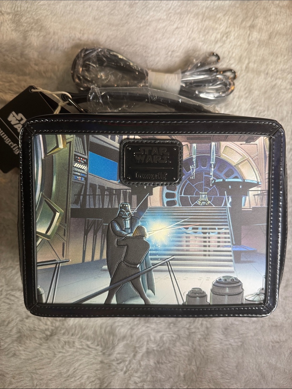 Loungefly Star Wars "Return Of The Jedi" Crossbody Bag/Lunchbox - Picture 7 of 13